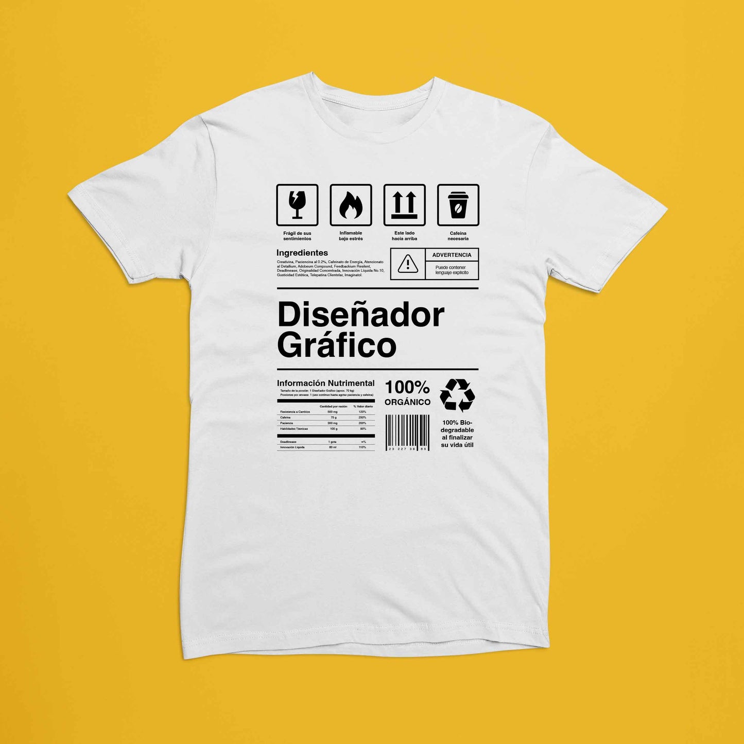 Playera Información Diseñador Gráfico