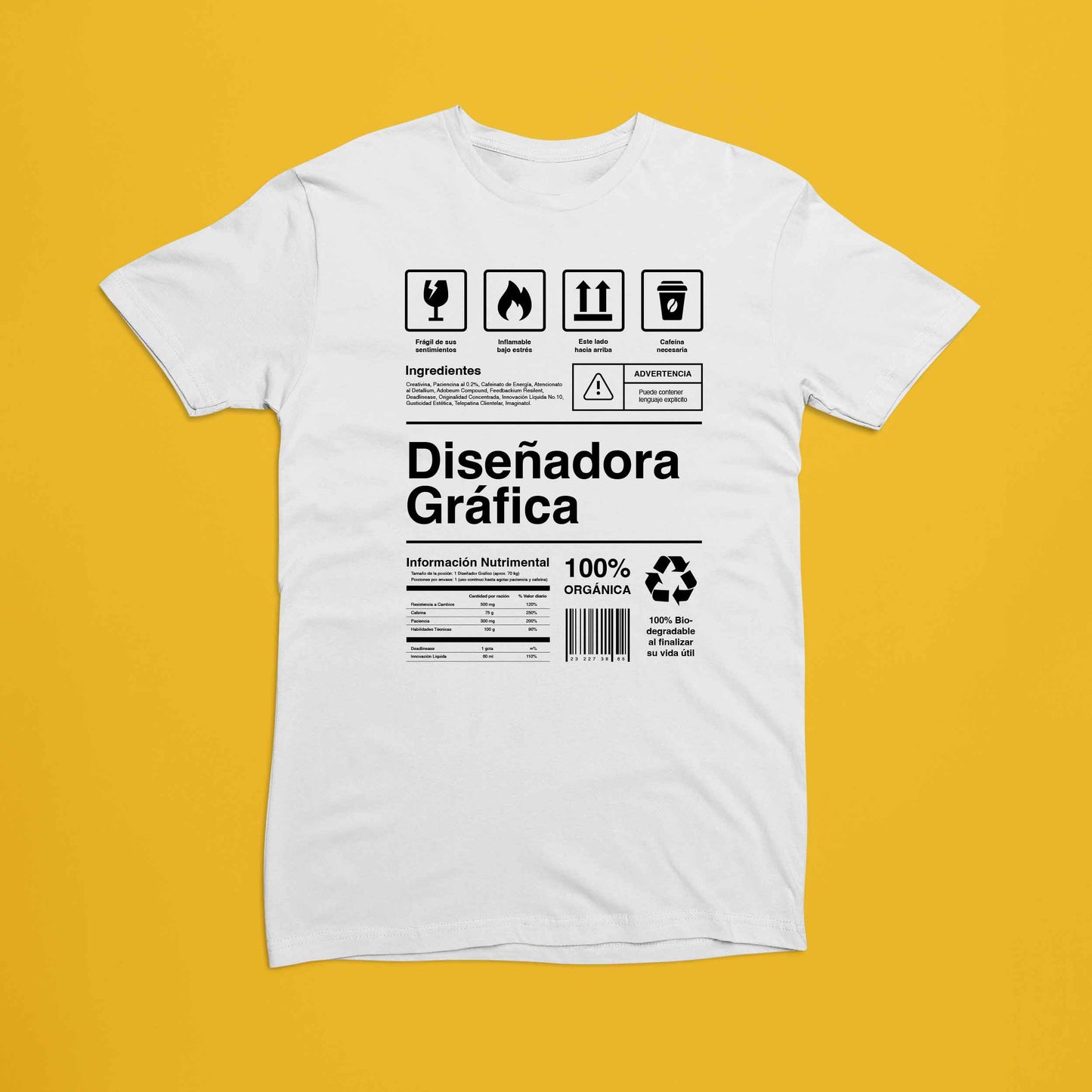 Playera Información Diseñador Gráfico